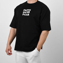 Load image into Gallery viewer, Faith-Over-Fear Oversized Cotton T-Shirt