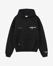 Load image into Gallery viewer, THANKS FOR BEING HERE HOODIE - BLACK