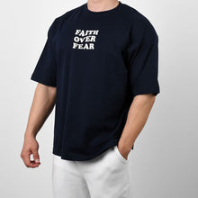 Load image into Gallery viewer, Faith-Over-Fear Oversized Cotton T-Shirt

