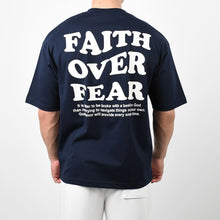 Load image into Gallery viewer, Faith-Over-Fear Oversized Cotton T-Shirt
