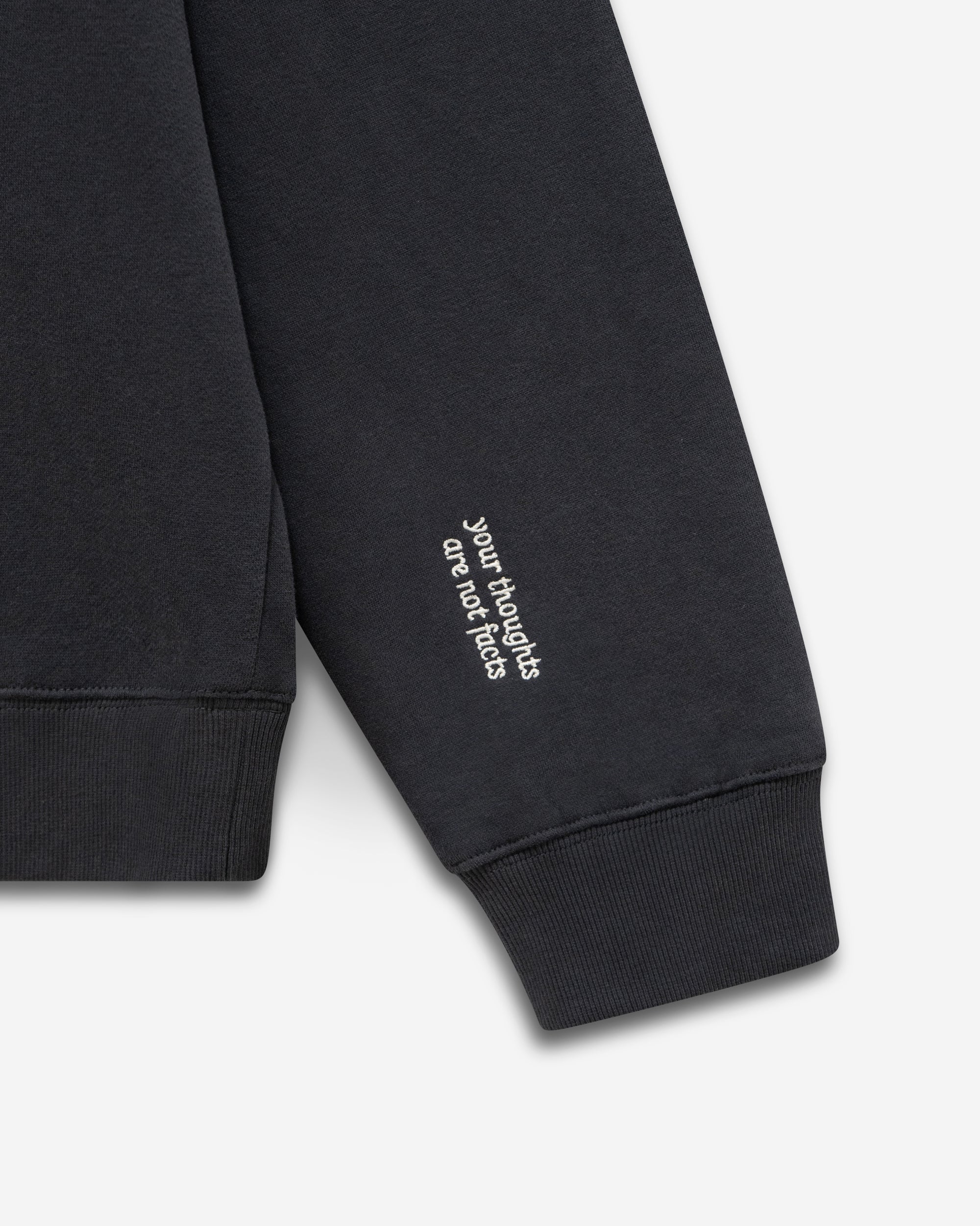 Embroidered Think Too Much Crewneck