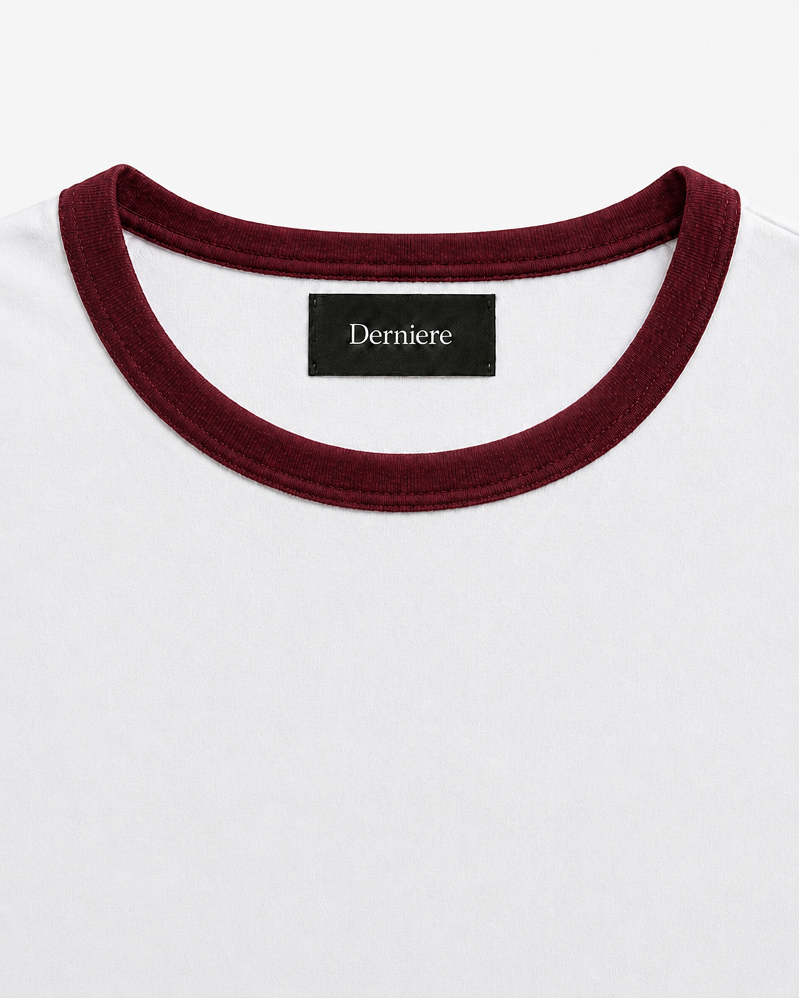 Premium Cropped Muscle Fit Ringer Tee