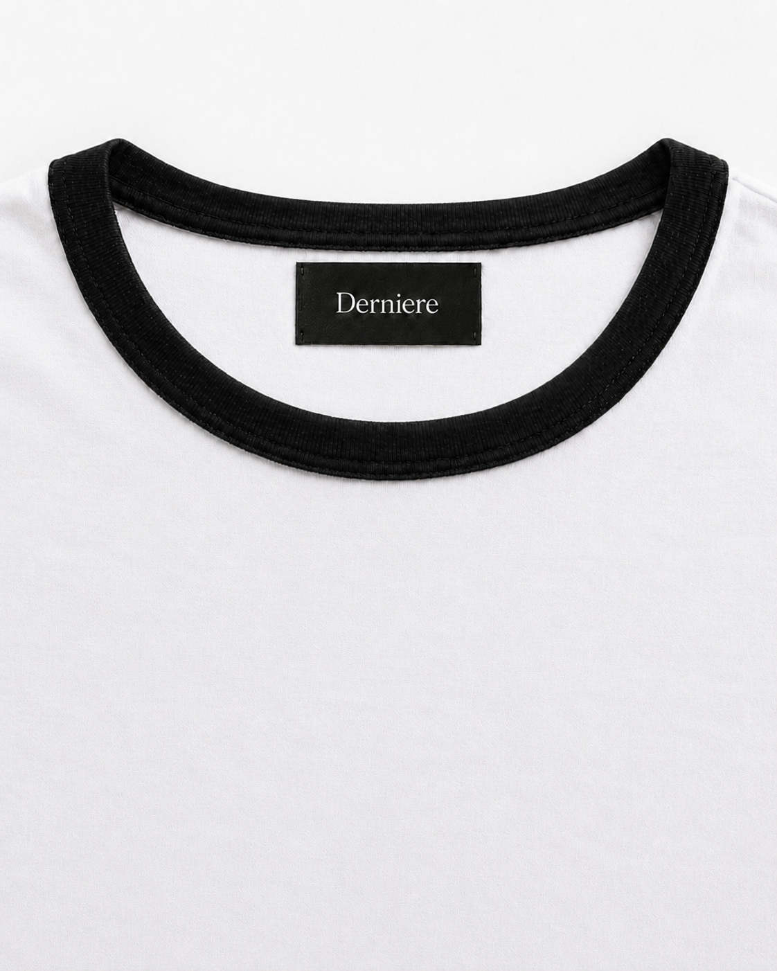 Premium Cropped Muscle Fit Ringer Tee