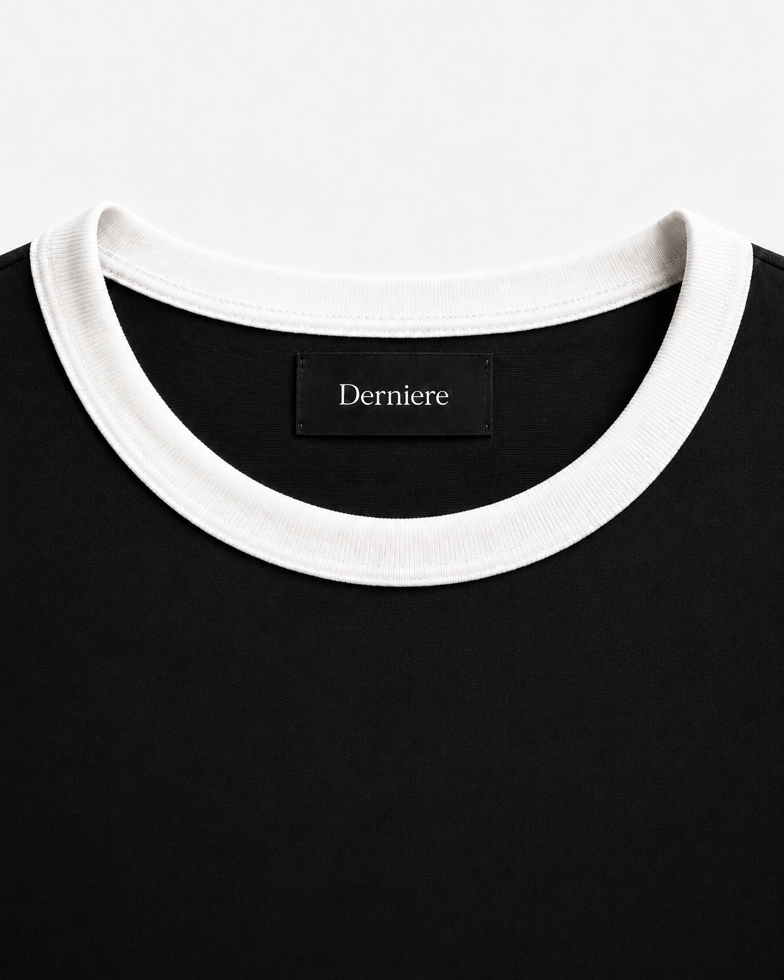 Premium Cropped Muscle Fit Ringer Tee