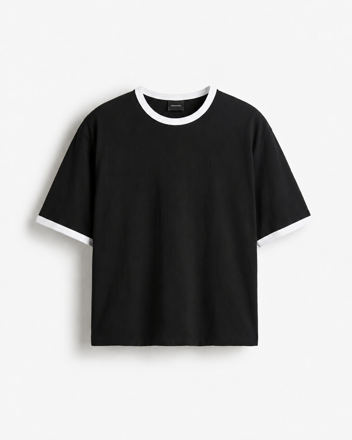 Premium Cropped Muscle Fit Ringer Tee