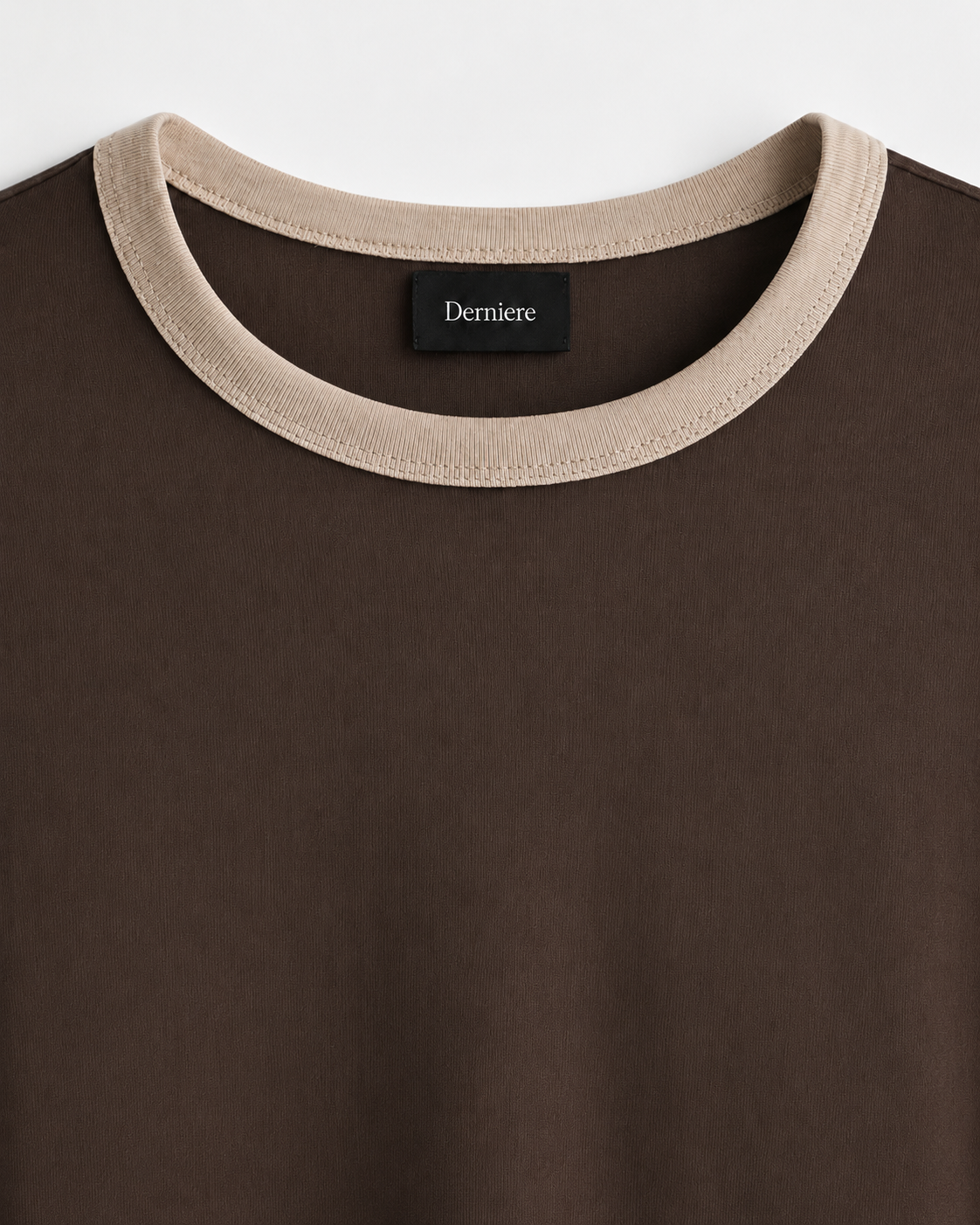 Premium Cropped Muscle Fit Ringer Tee