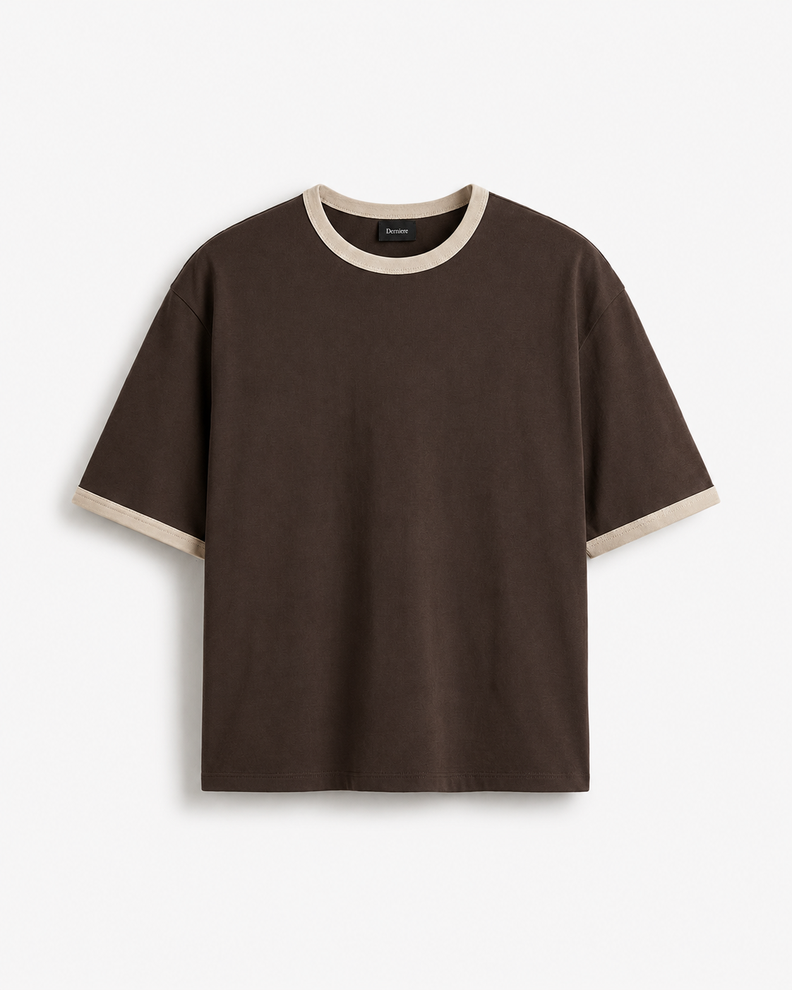 Premium Cropped Muscle Fit Ringer Tee