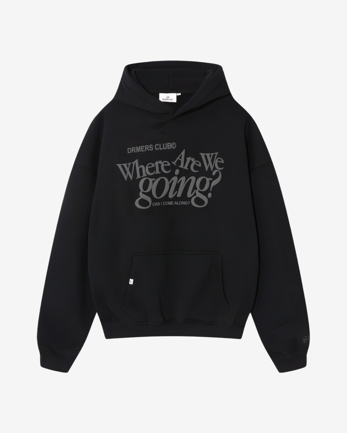 WHERE ARE WE GOING HOODIE - BLACK