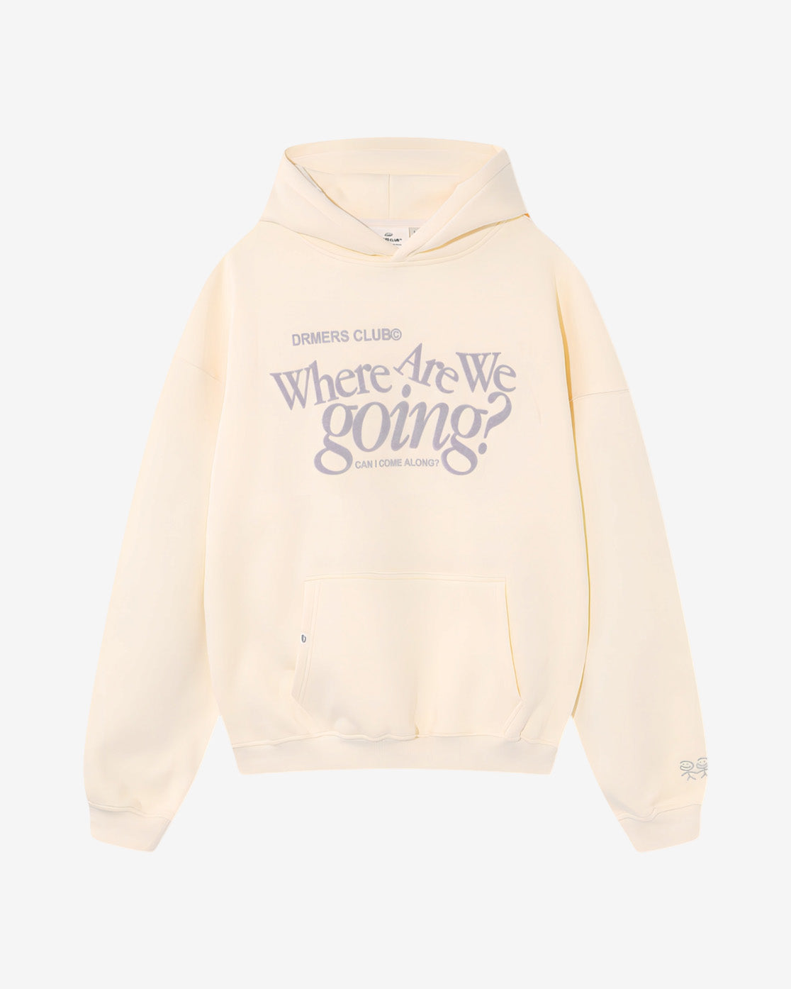 WHERE ARE WE GOING HOODIE - CREAM