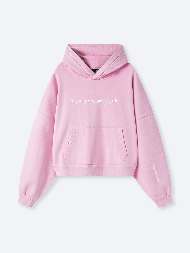 Embroidered Cry A Lot! (wipe tears here)™ Hoodie