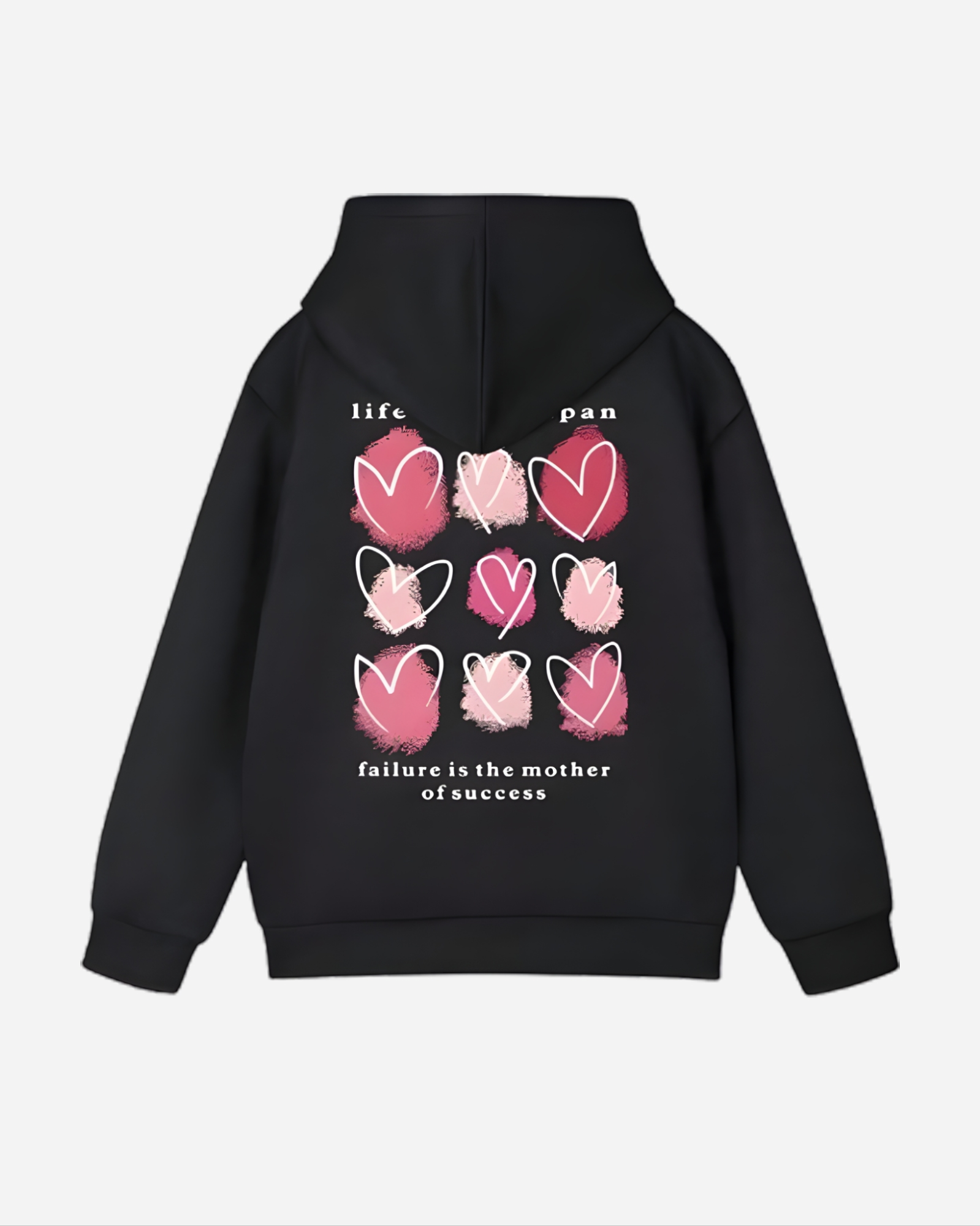 Success Journey Hoodie – Brushstroke Heart Edition
