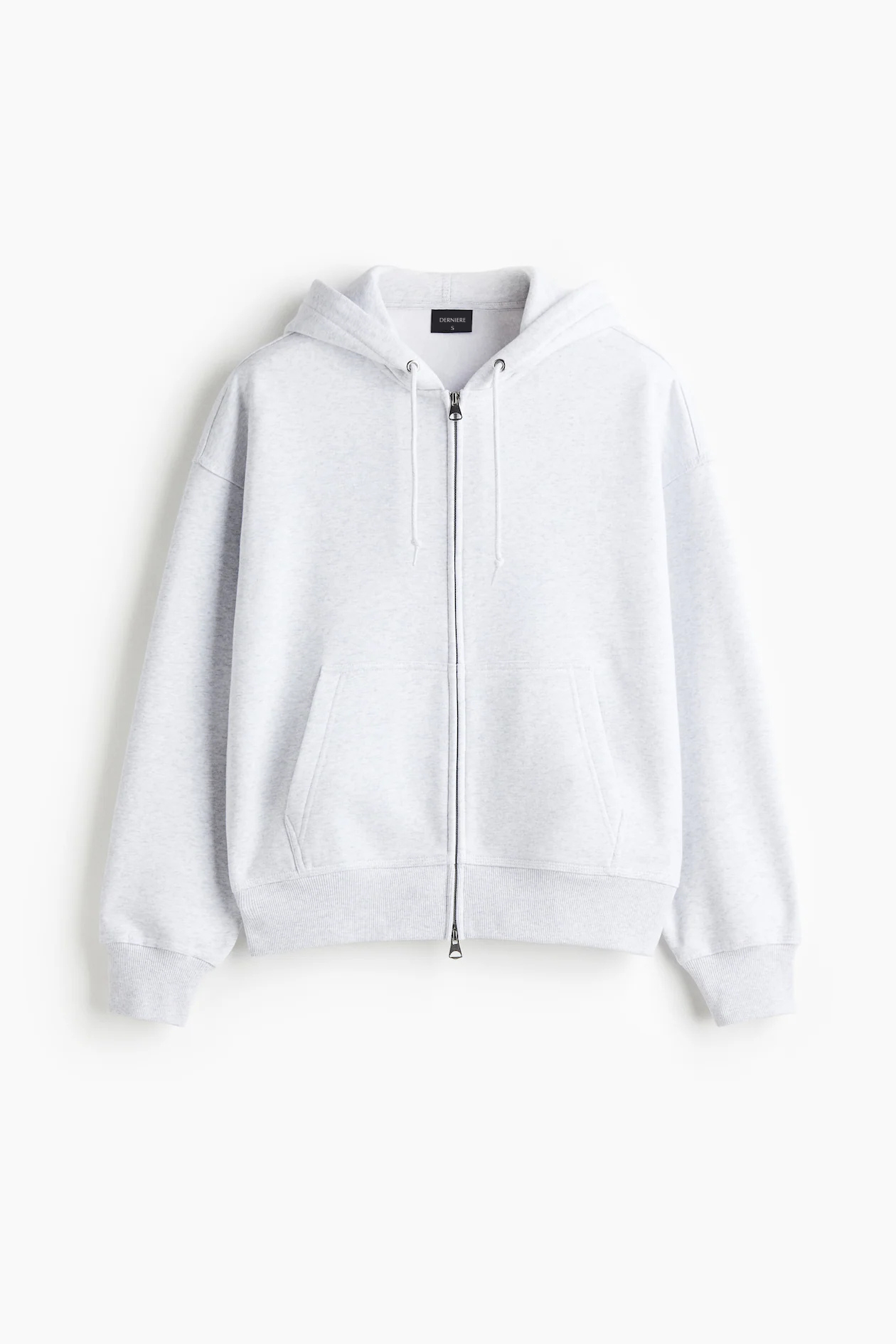 Moon Grey Zipper Hoodie