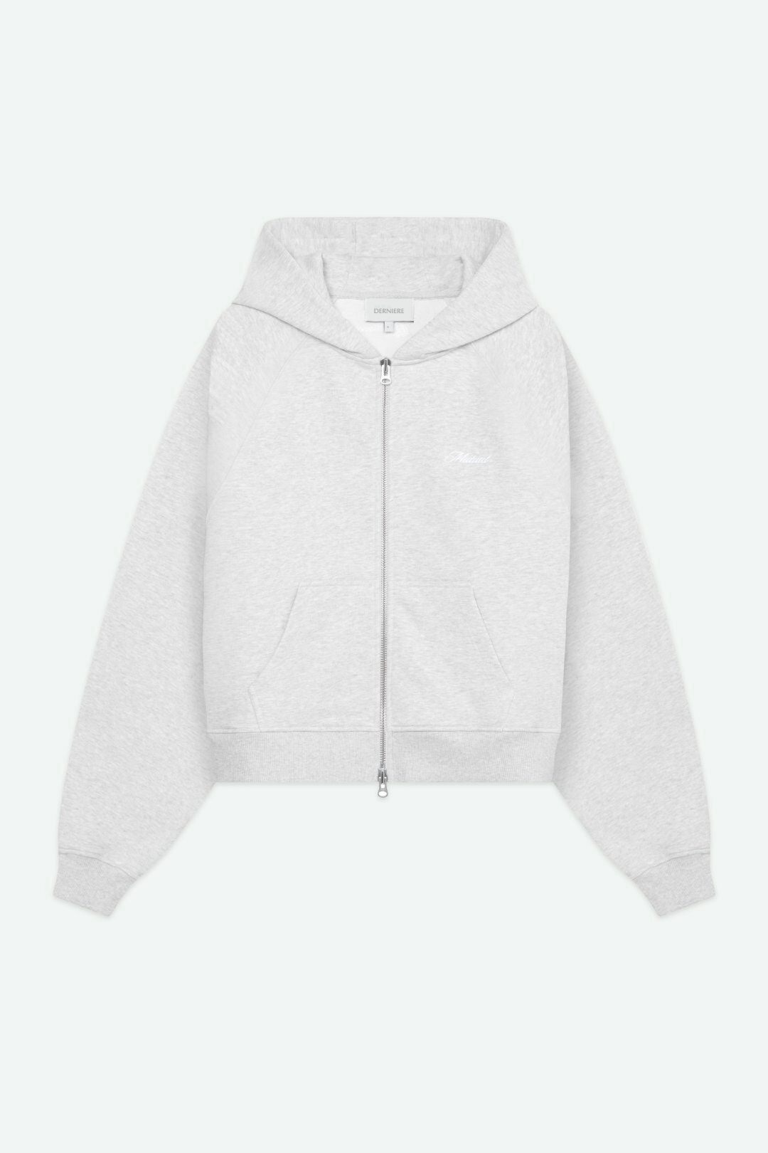 Heavyweight Double Zip Hoodie - Grey