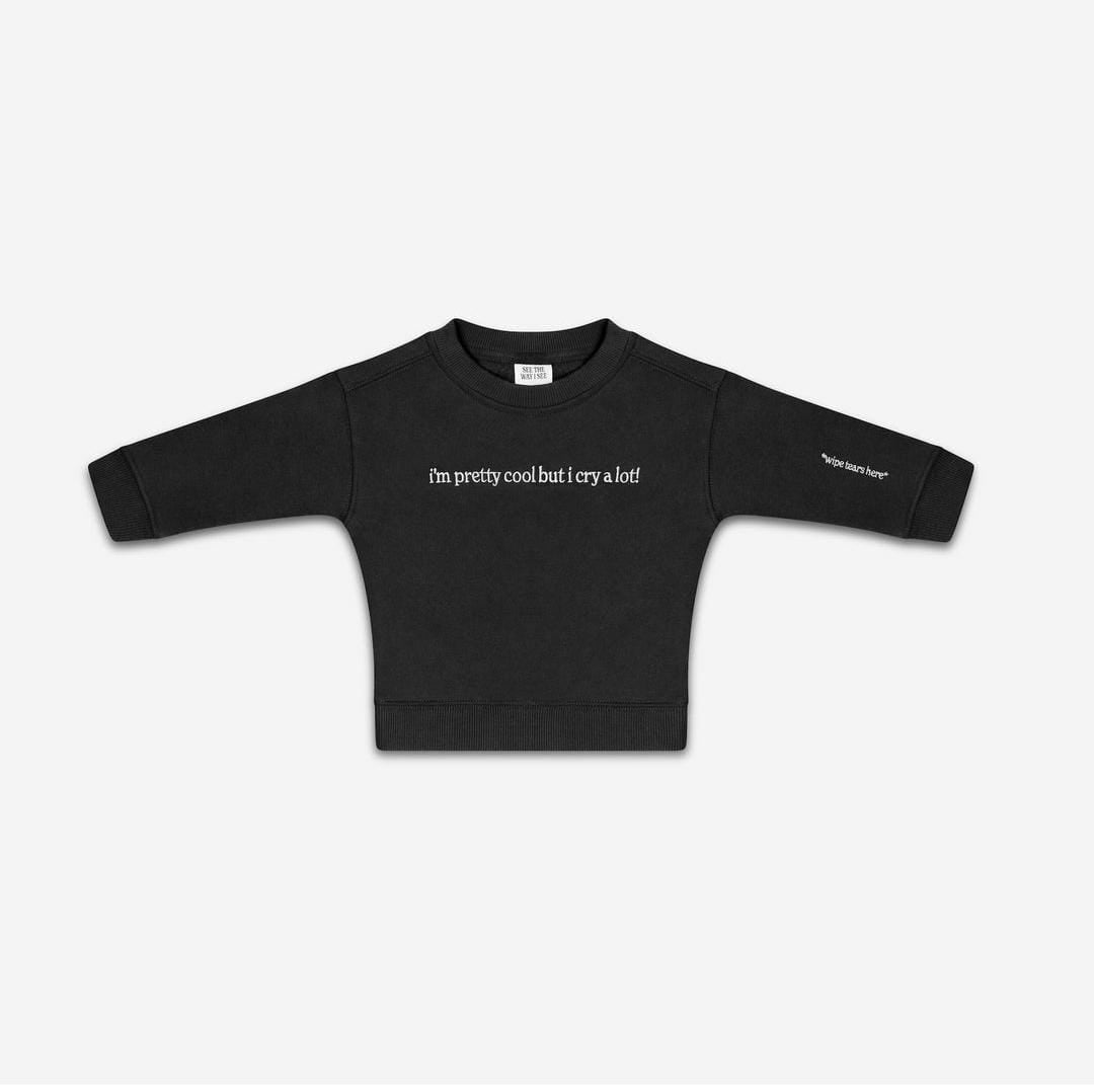 Mini Cry A Lot! (Wipe tears here) Crewneck