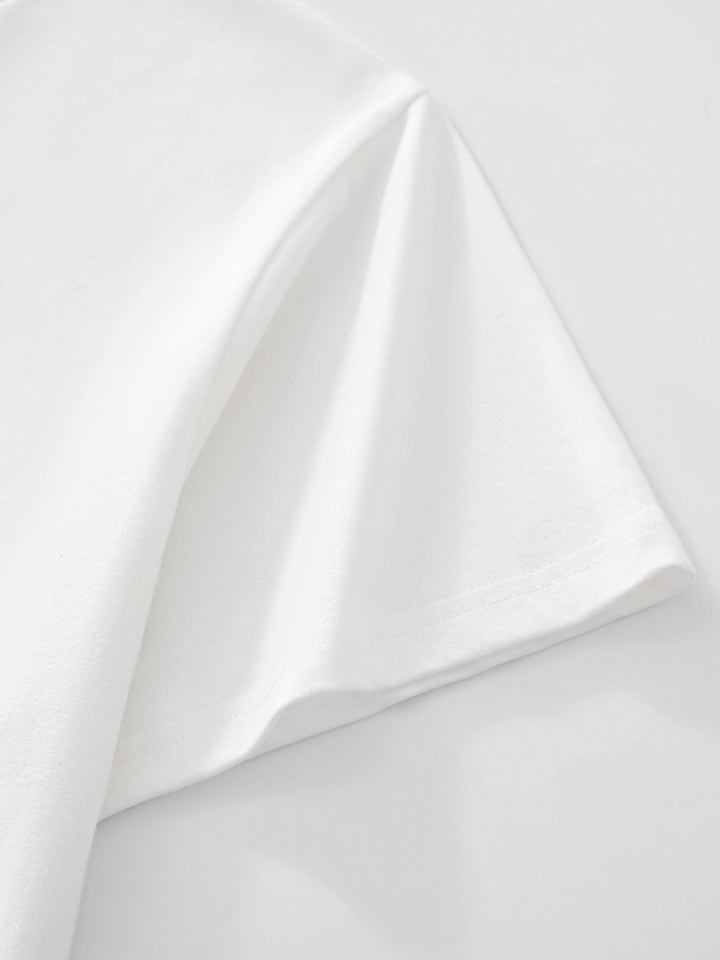 HEAVYWEIGHT CROPPED TEE - WHITE