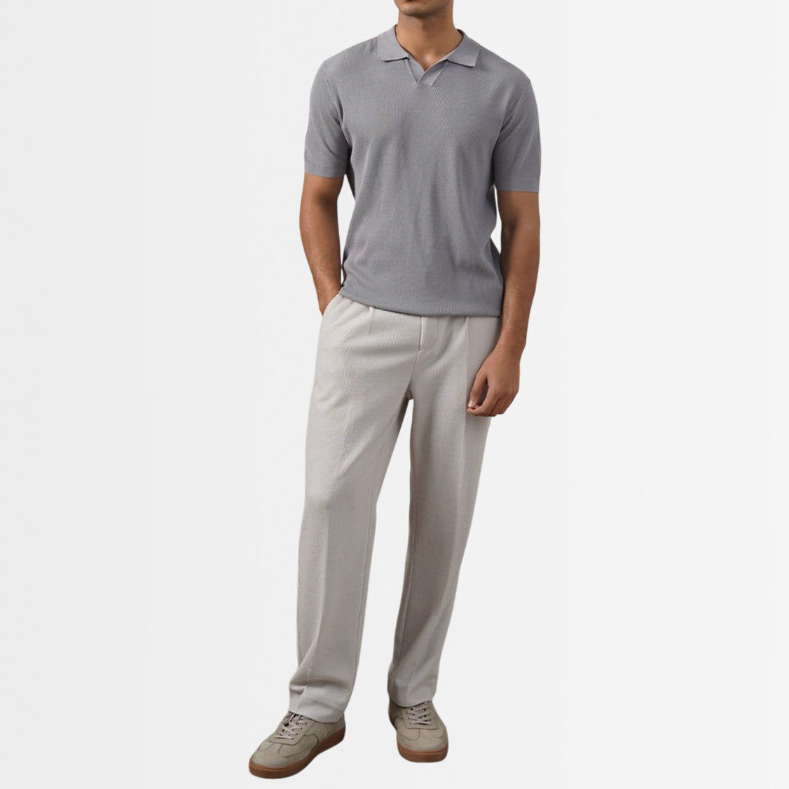 Johnny Collar Knited Pollo