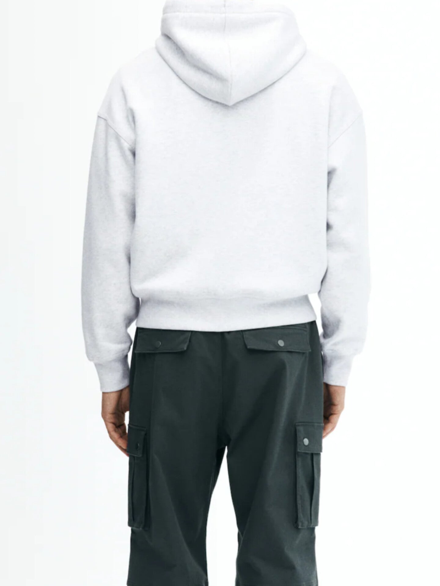 Moon Grey Zipper Hoodie